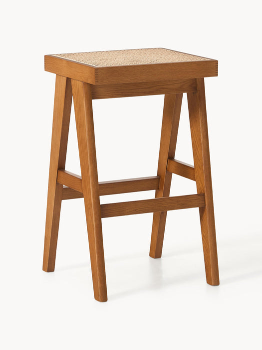 Sissi Bar Stool with Viennese Wickerwork