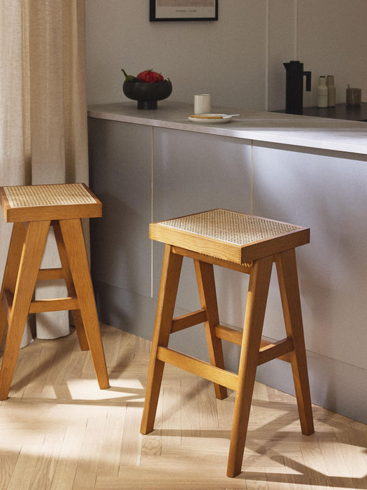 Bar Stool Sissi with Viennese Wickerwork