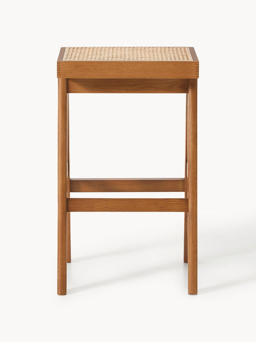 Sissi Bar Stool with Viennese Wickerwork