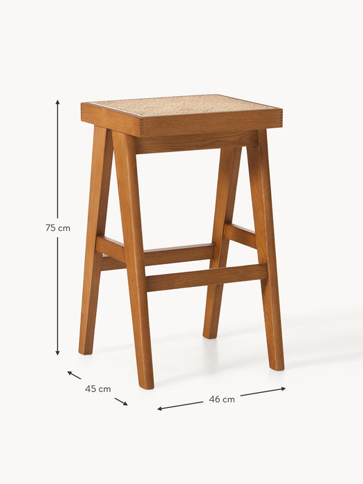 Bar Stool Sissi with Viennese Wickerwork