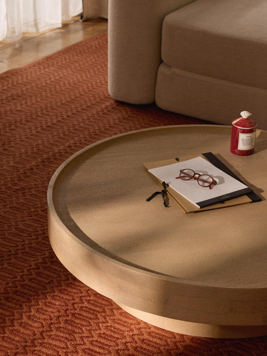 Round XL Mango Wood Coffee Table Benno