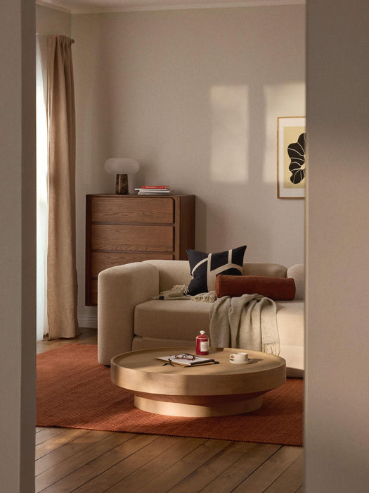Round XL Mango Wood Coffee Table Benno