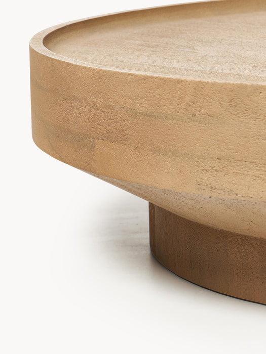 Round XL Mango Wood Coffee Table Benno