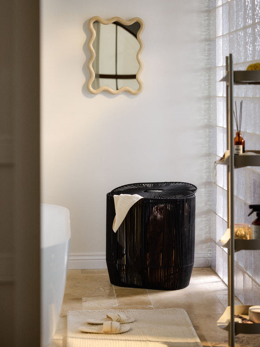 Gabe Handwoven Double Laundry Basket in Rope
