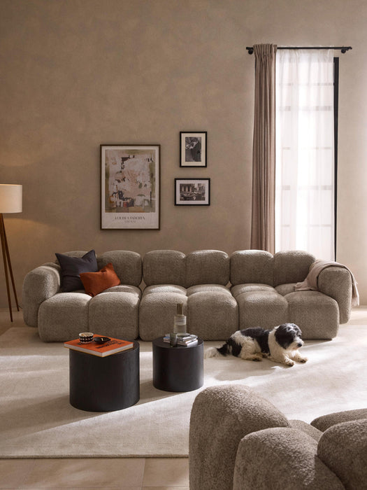 Tayla Modular Teddy-Bouclé Sofa (4-seater)