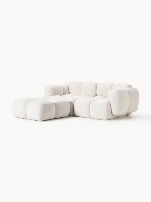 Boucl Modular Sofa Tayla 2-seater with Ottoman leftright