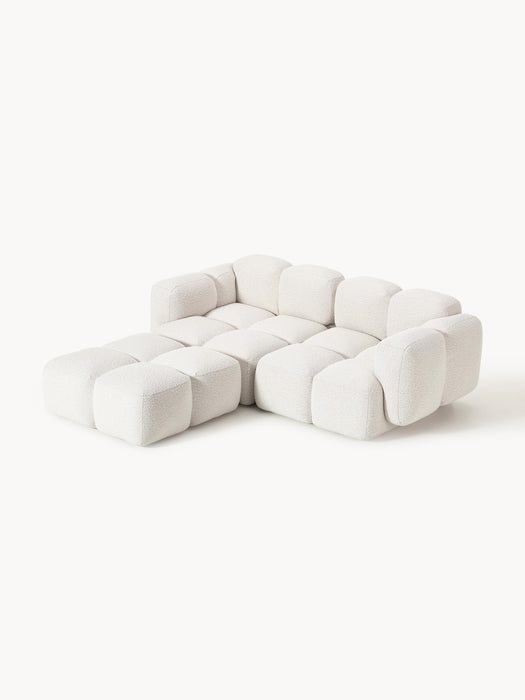 Boucl Modular Sofa Tayla 2-seater with Ottoman leftright