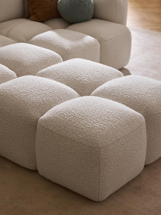 Boucl Modular Sofa Tayla 2-seater with Ottoman leftright