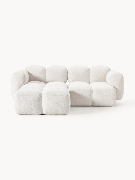 Boucl Modular Sofa Tayla 2-seater with Ottoman leftright