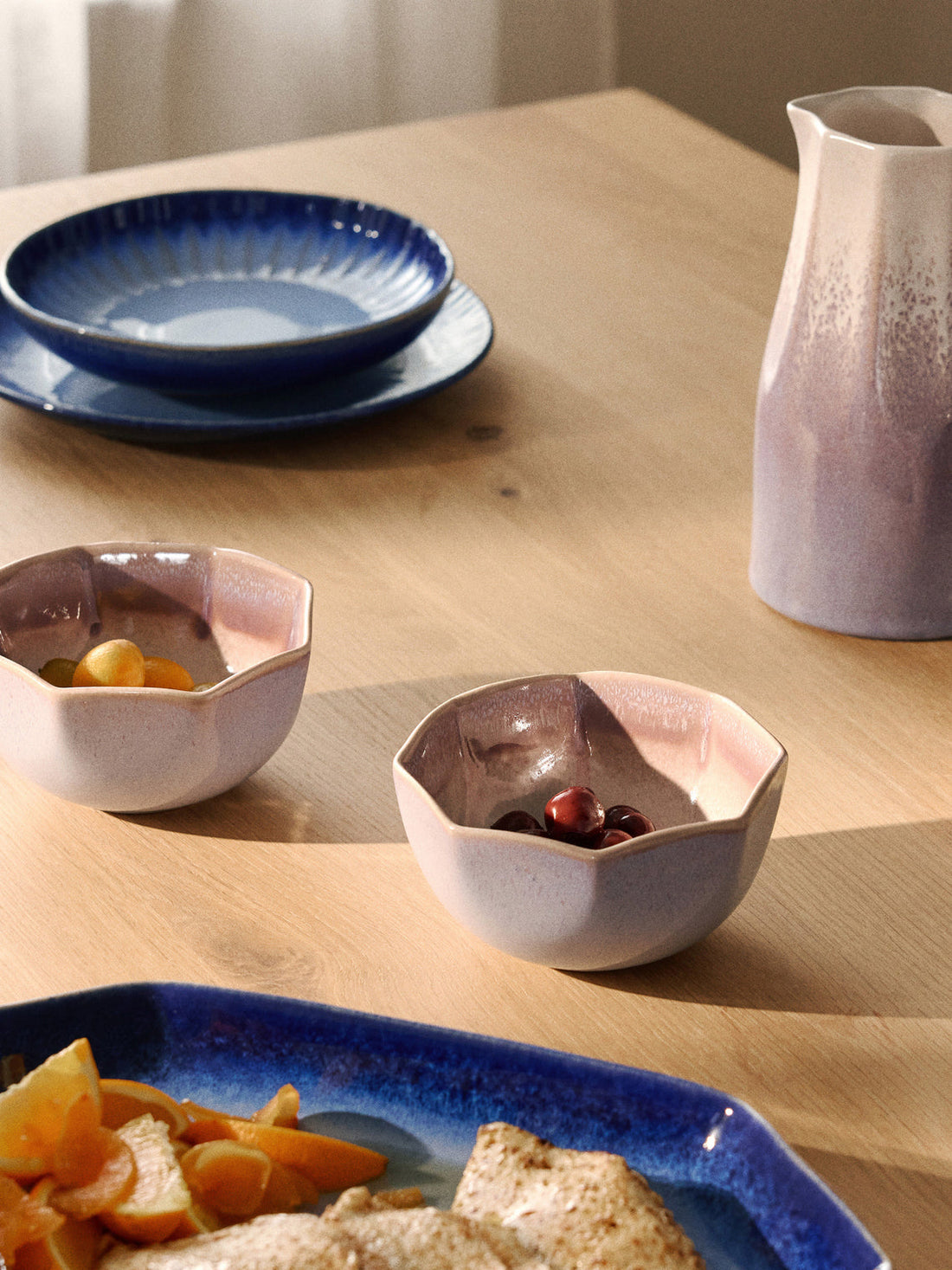 Vinci Handmade Bowls with Reactive Glaze, Set of 4