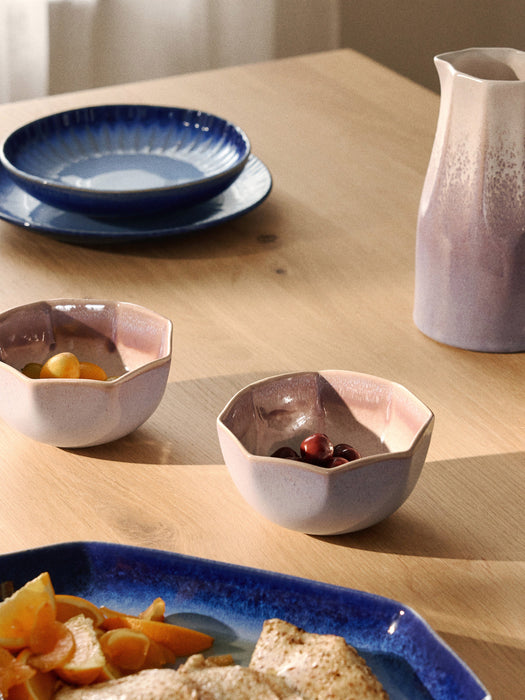 Handmade Bowls Vinci with Reactive Glaze Set of 4
