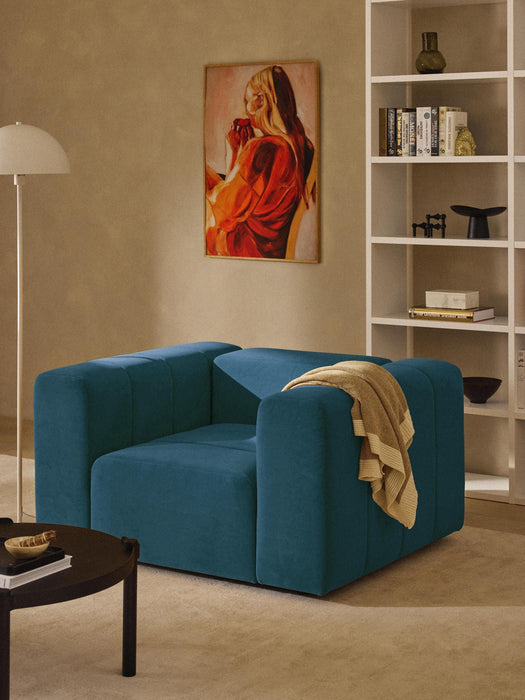 Velvet Lounge Chair Lena