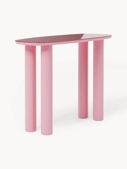 Console Table Beni with Glass Top