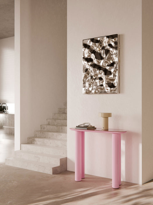 Console Table Beni with Glass Top