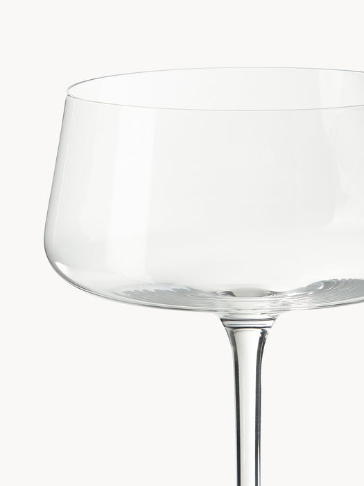 Gwenda Crystal Champagne Coupes, Set of 6
