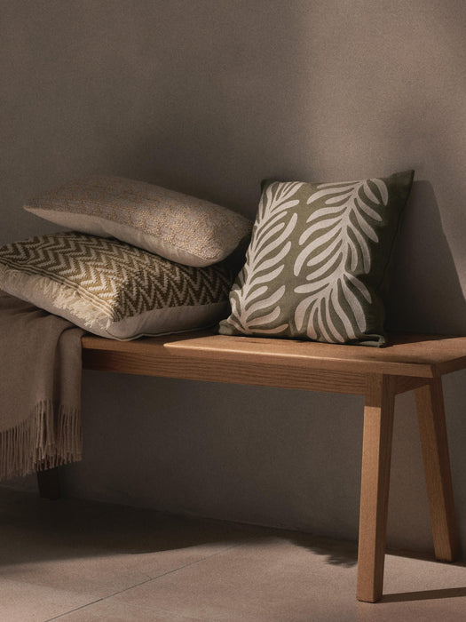 Aryna Outdoor Cushion Cover with Decorative Trim