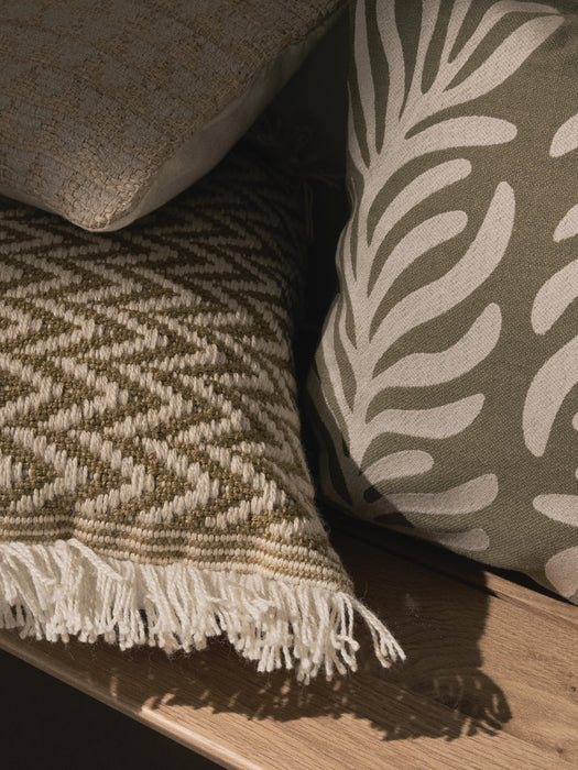 Outdoor Cushion Cover Aryna with Decorative Trim
