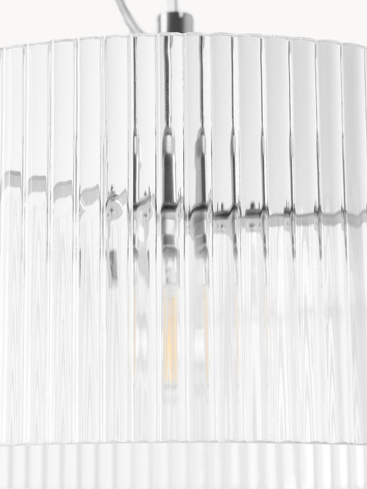 Ribbed Glass Pendant Light Emmi