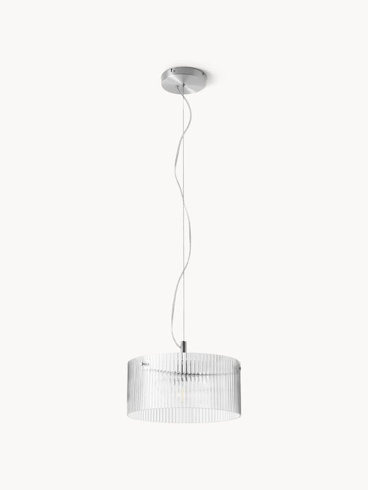 Ribbed Glass Pendant Light Emmi