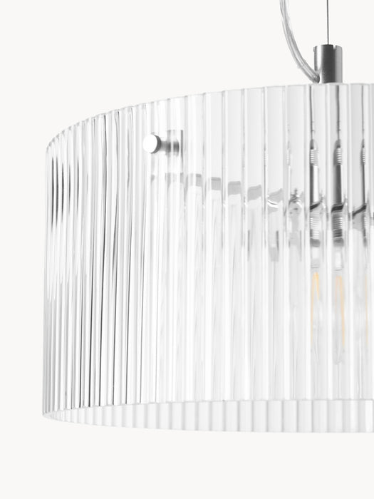 Ribbed Glass Pendant Light Emmi
