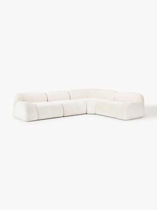 Wolke Modular Teddy Bouclé Corner Sofa (4-seater)