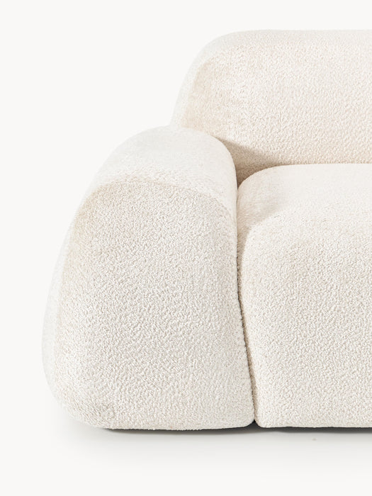 Modular Teddy Boucl Corner Sofa Wolke 4-seater