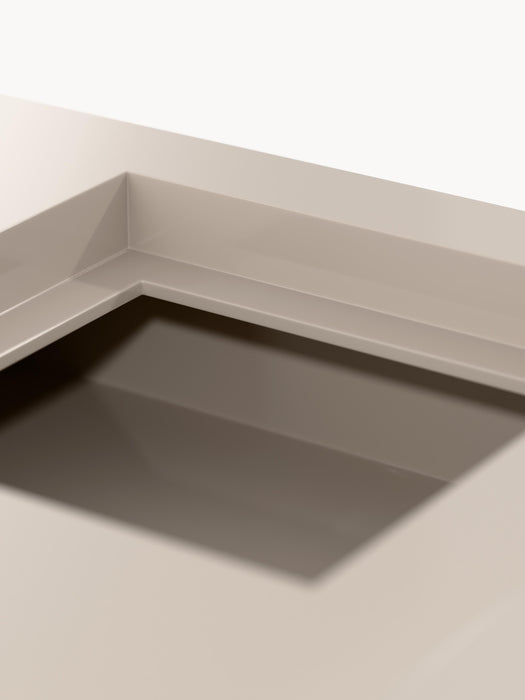 Square Coffee Table Alessa with Storage Space
