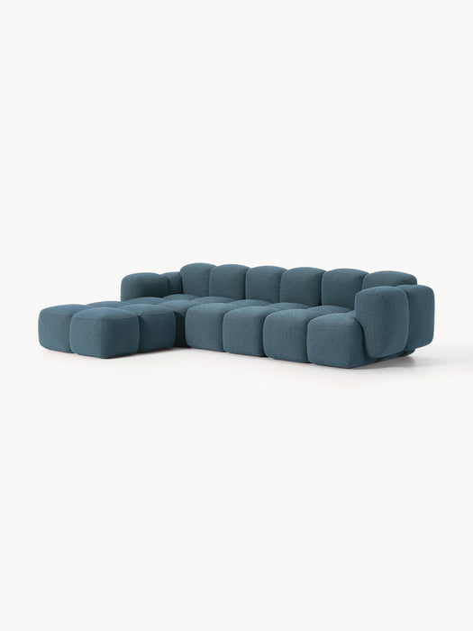 Boucl Modular Sofa Tayla 4-seater with Ottoman leftright