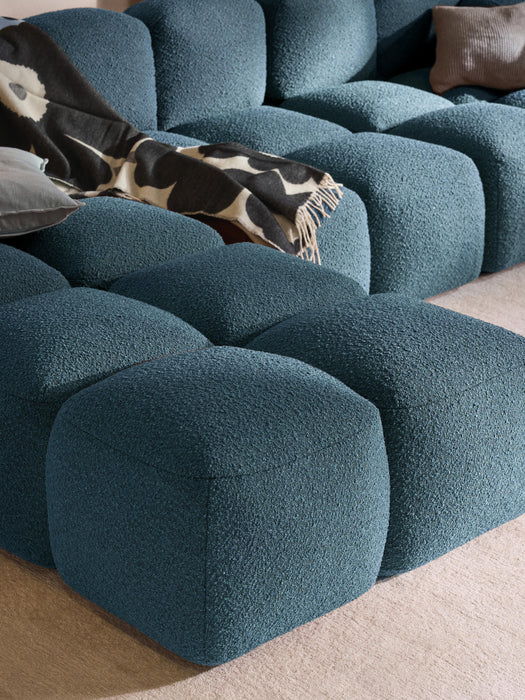 Boucl Modular Sofa Tayla 4-seater with Ottoman leftright