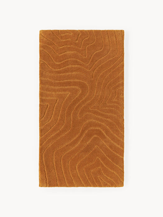 Aaron High-Low Wool Rug, Hand-Tufted