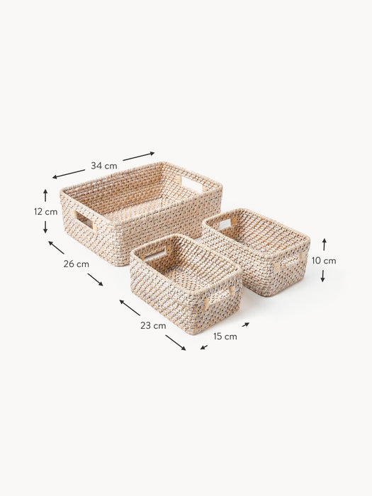 Storage Baskets Lurdes Set of 3