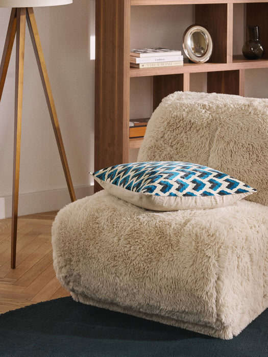 Heron Viscose Cushion Cover with Woven Jacquard Pattern