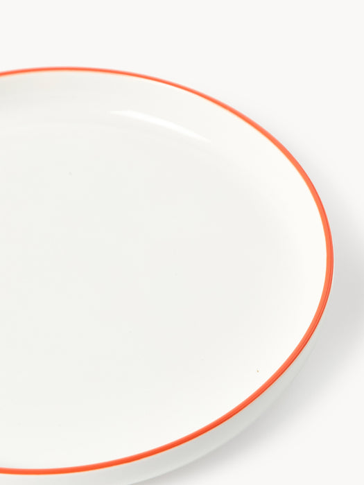 Porcelain Breakfast Plates Facile Set of 2
