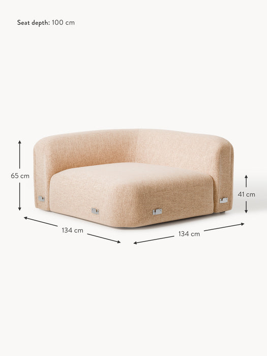 Round Boucl Corner Module Wolke