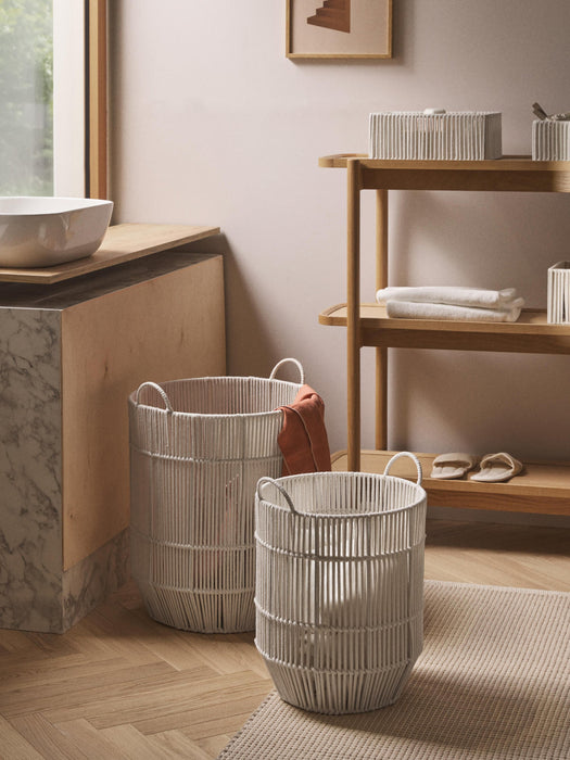 Gabe Handwoven Rope Laundry Baskets, Set of 2
