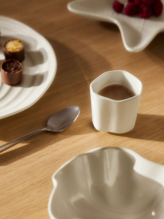 Organic Shaped Porcelain Espresso Cups Joana Set of 4
