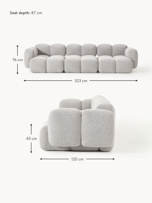 Boucl Modular Sofa Tayla 4-seater