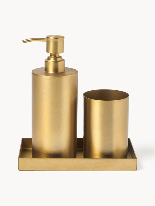 Halston Metal Bathroom Accessories, Set of 3