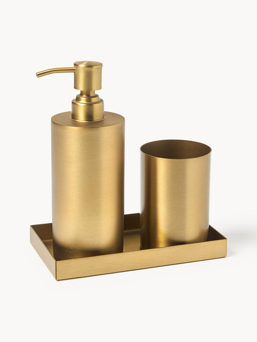 Halston Metal Bathroom Accessories, Set of 3