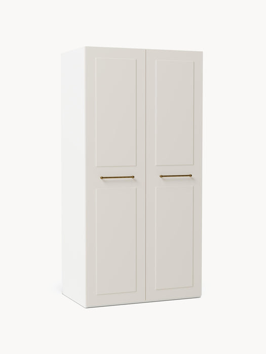 Modular Hinged Door Wardrobe Charlotte 100 cm Wide in various sizes