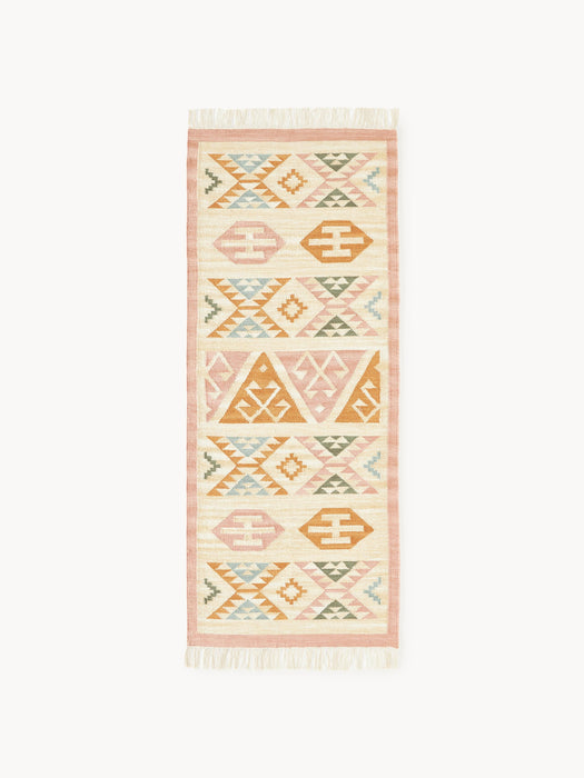 Hand-Woven Wool Kilim Runner Anisa