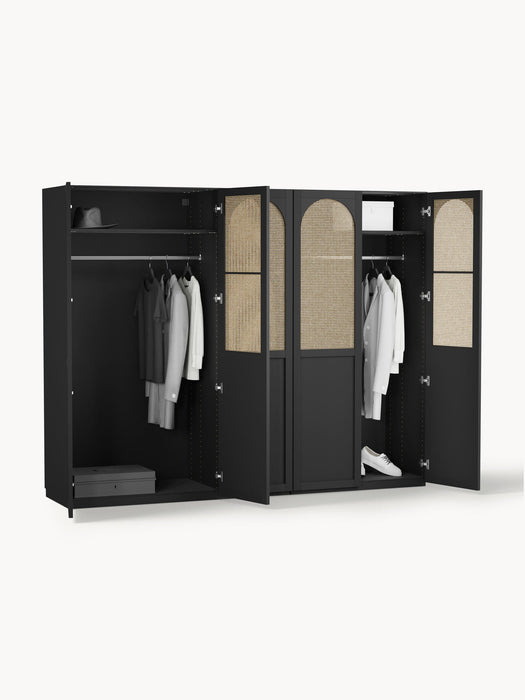 Jeanne Modular Hinged Door Wardrobe, 250 cm Wide, in various sizes