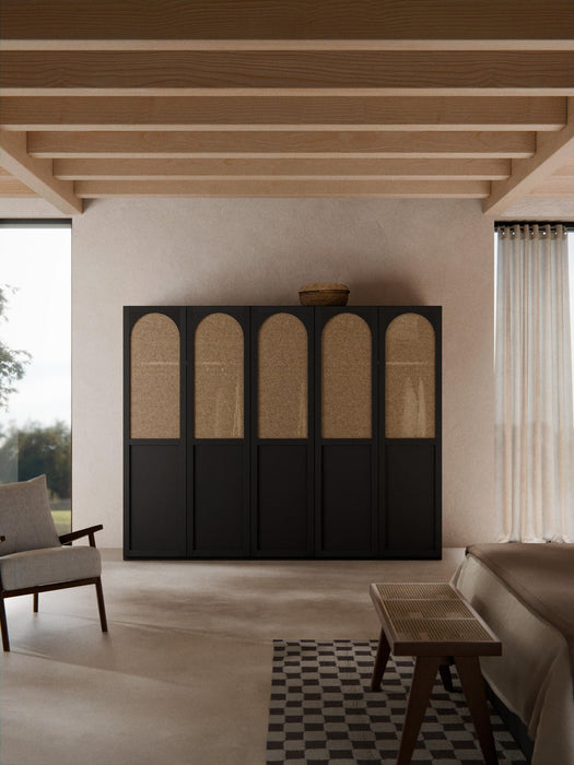 Jeanne Modular Hinged Door Wardrobe, 250 cm Wide, in various sizes