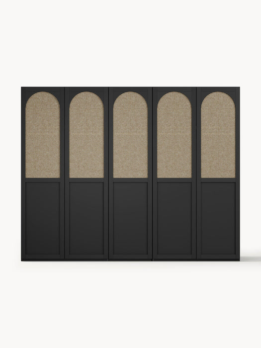 Jeanne Modular Hinged Door Wardrobe, 250 cm Wide, in various sizes