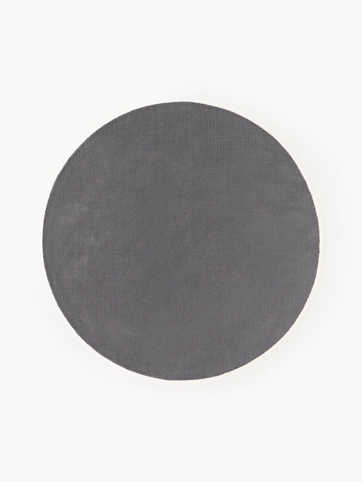 Round Hand-Woven Cotton Rug Lora