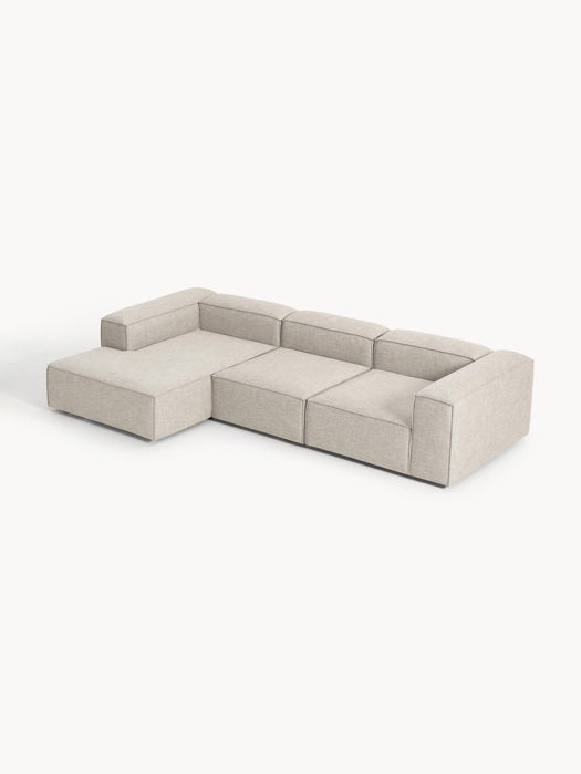Lennon Linen Blend Modular Corner Sofa (4-seater)