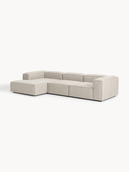 Lennon Linen Blend Modular Corner Sofa (4-seater)