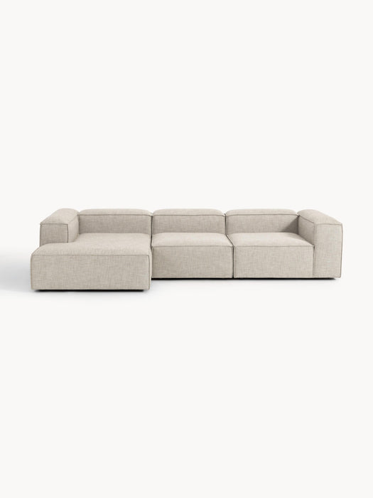 Linen Blend Modular Corner Sofa Lennon 4-seater