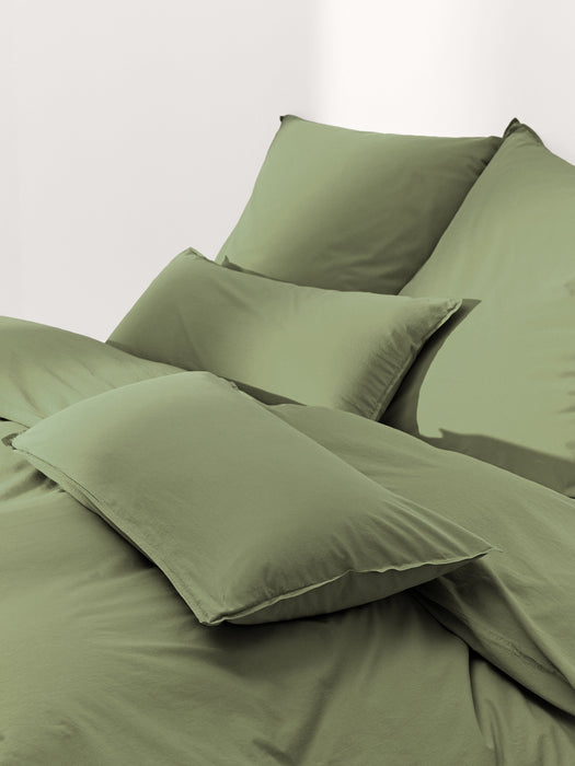 Washed Cotton Percale Duvet Cover Debbie