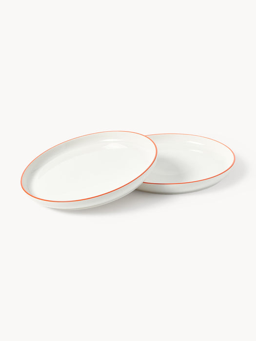Facile Porcelain Dinner Plates, Set of 2